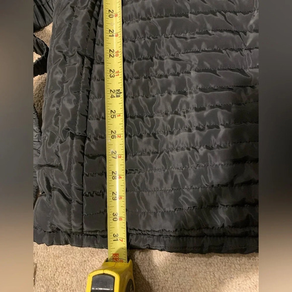 Super Nova Hooded Black Quilted Mid-length Winter Coat - Picture 7 of 10